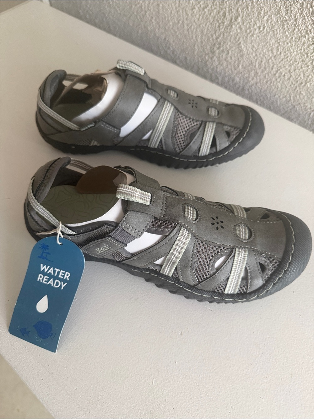 JBU Women’s Water-Ready Grey Sport Sandal